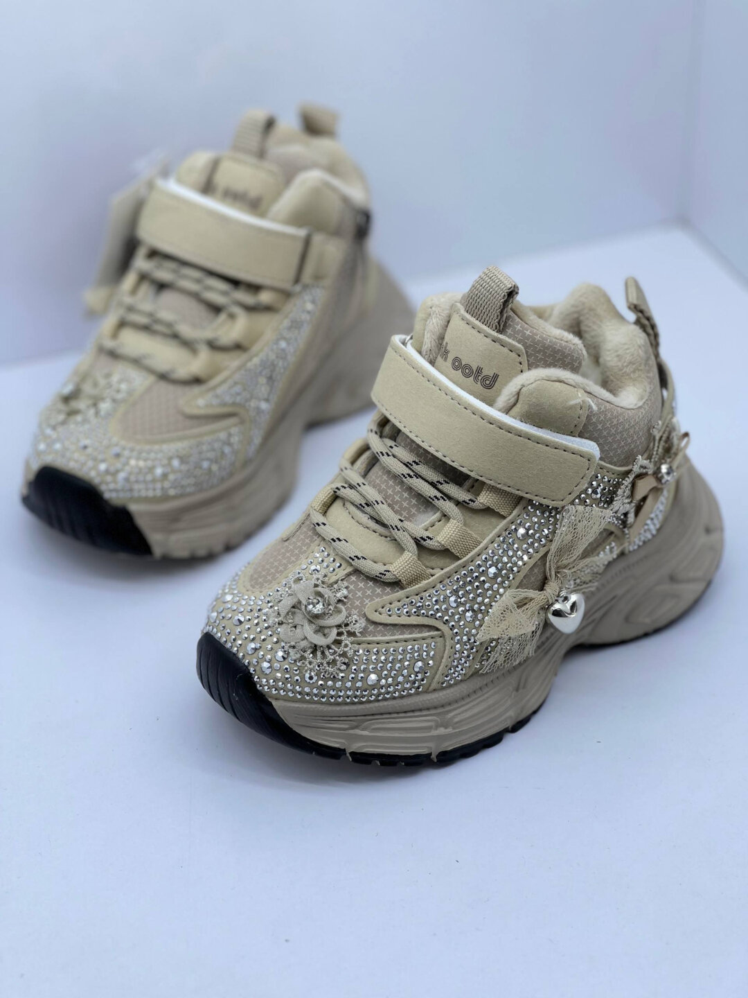 Кроссовки Кроссовки, размер 29, бежевый — фото 1