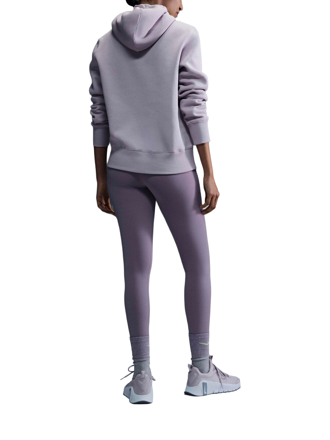 Легинсы NIKE Zenvy, размер S, светло-фиолетовый — фото 1