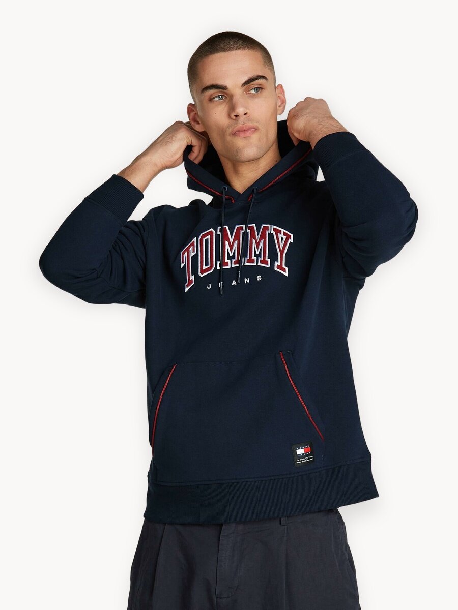 Свитшот Tommy Jeans, размер L, , синий