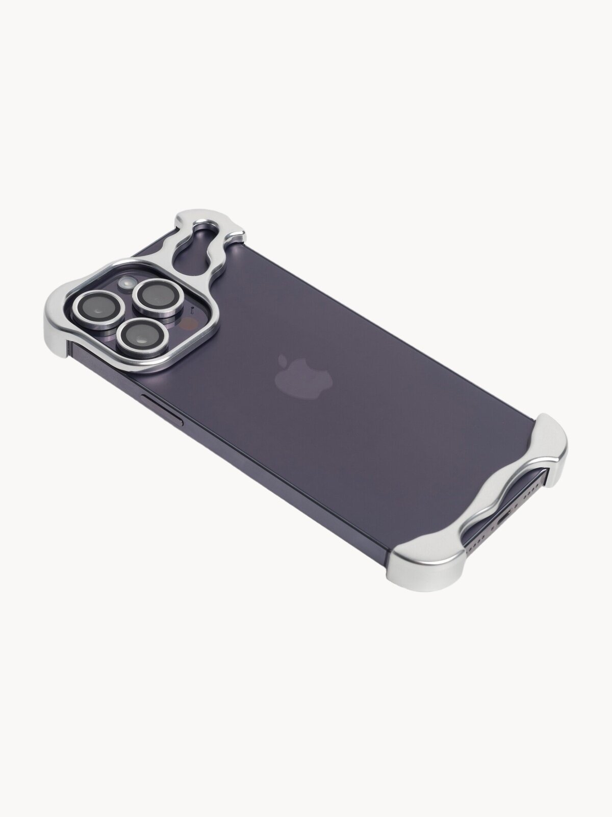 Чехол на iPhone 17 air металлический с защитой камеры и поддержкой беспроводной зарядки