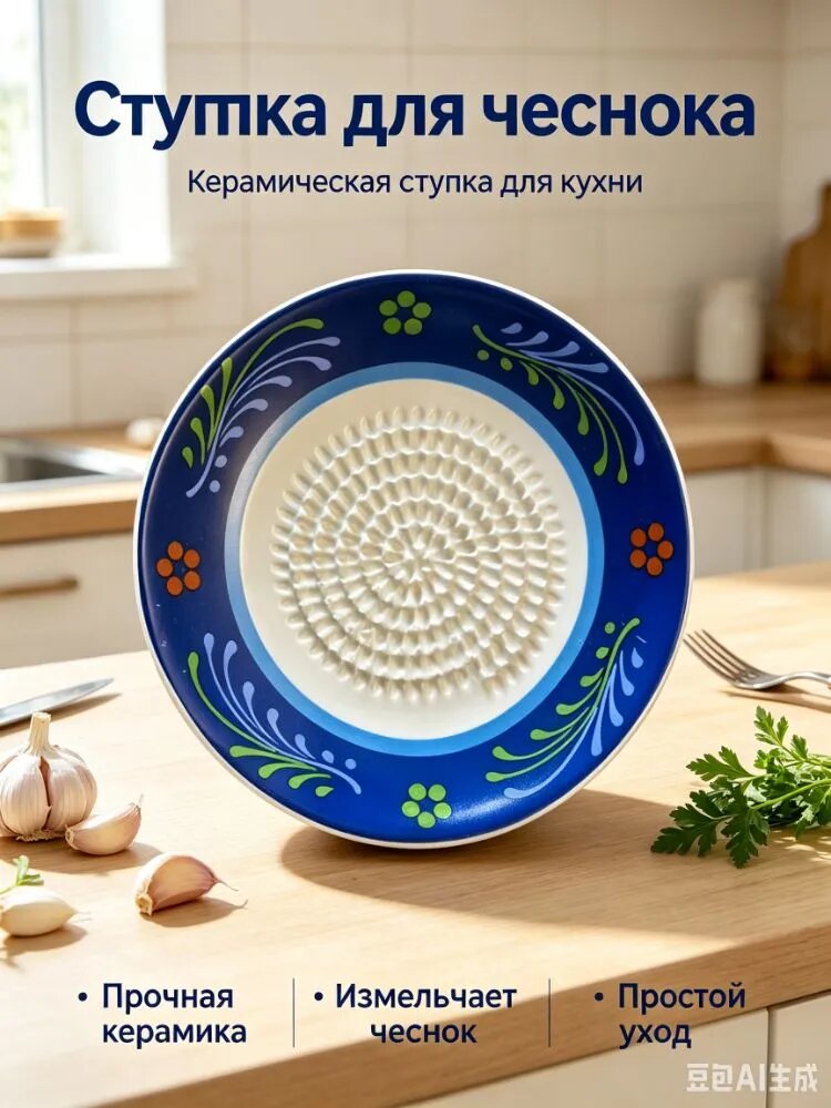 Тарелка терка / Керамическая терка тарелка для овощей, имбиря, чеснока