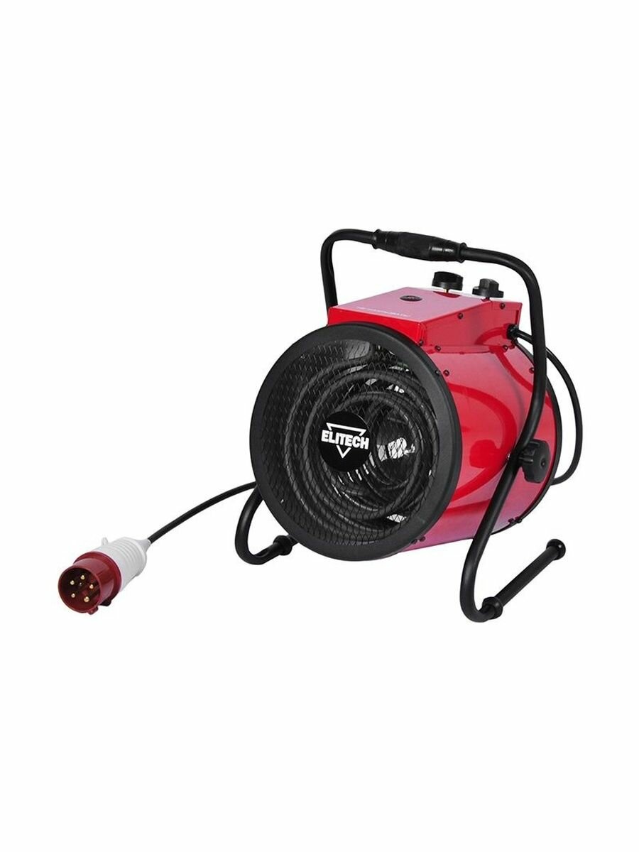 Тепловая пушка Elitech 190734 электрическая напольная красная