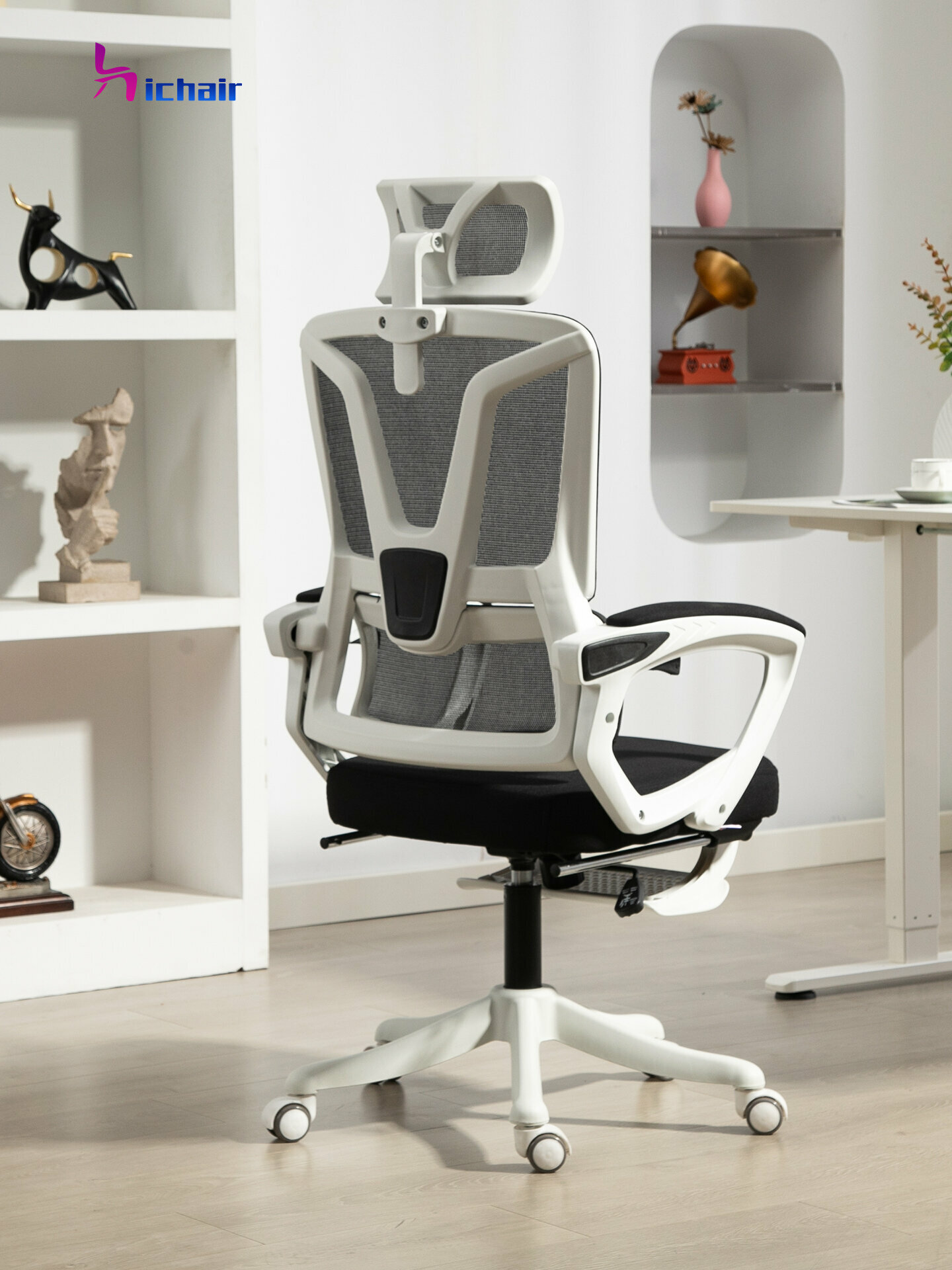 Компьютерное Кресло HICHAIR H799 Эргономичное С Подвешенной Поясничной Поддержкой И Синхронным Наклоном