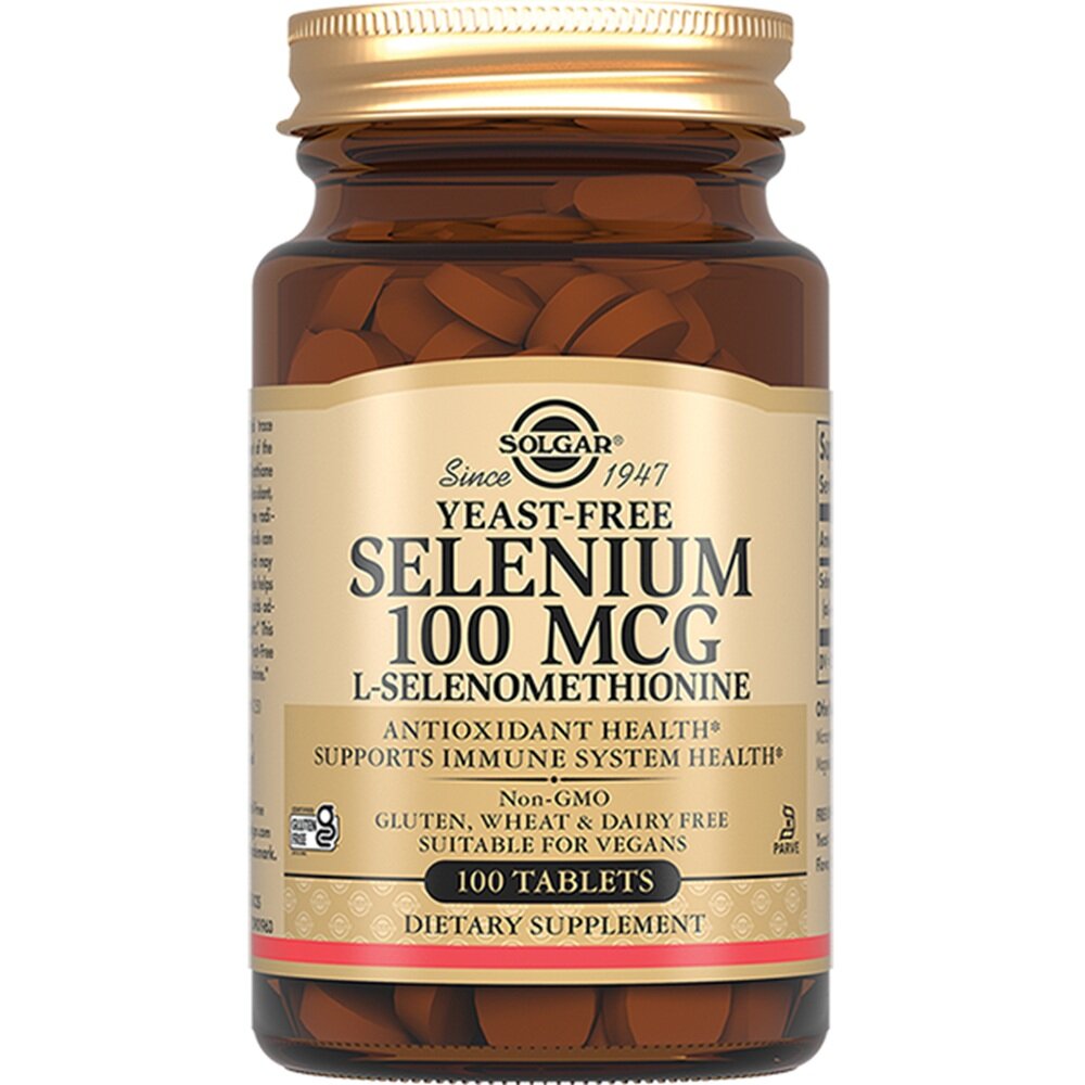 БАД Solgar Таблетки "Селен 100 мкг", 100 шт. Selenium 100 mcg