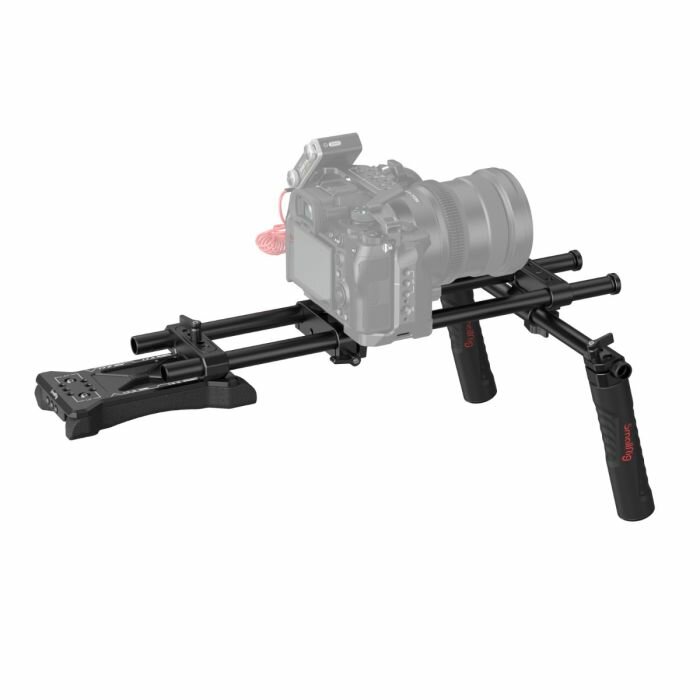 Плечевой упор SmallRig 2896 Basic Shoulder Kit, черный матовый, вес 1500 г — фото 1