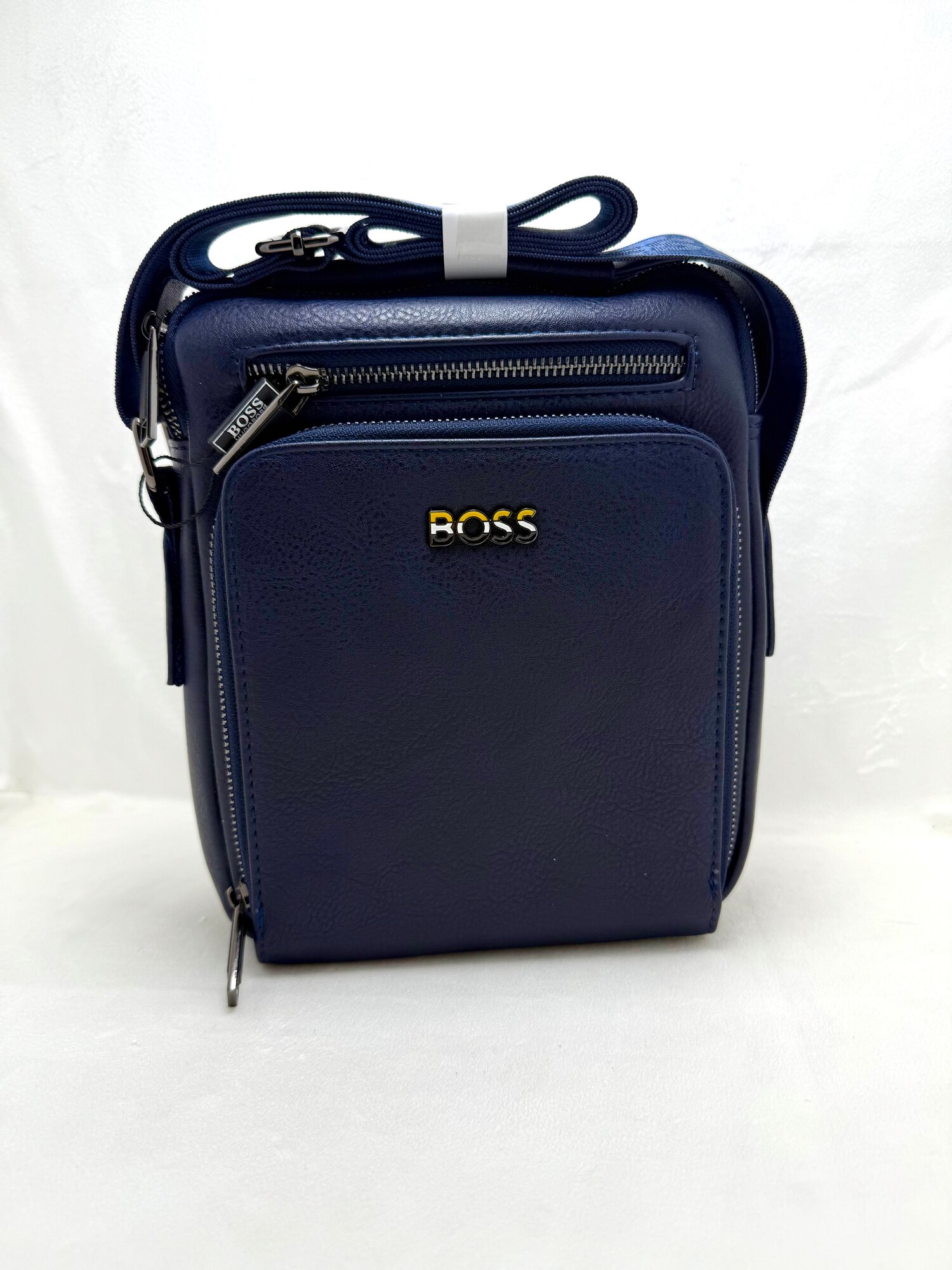 Сумка кросс-боди , фактура рельефная, синий — фото 1