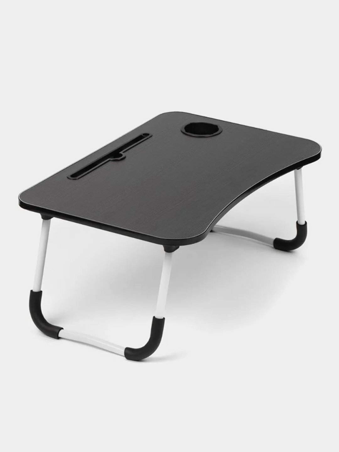 Складной стол-подставка, для ноутбука/книг/завтрака, детский, чёрный