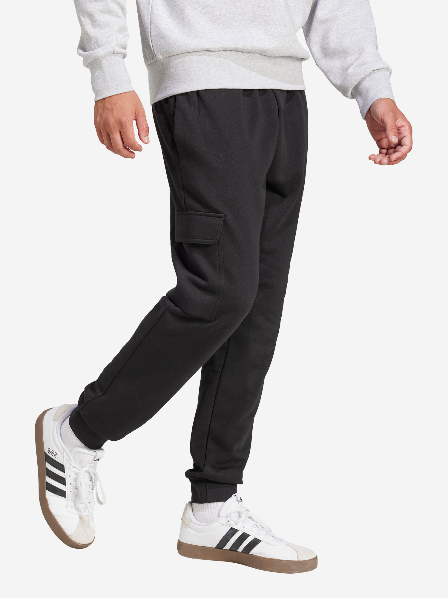 Брюки adidas, размер M, черный
