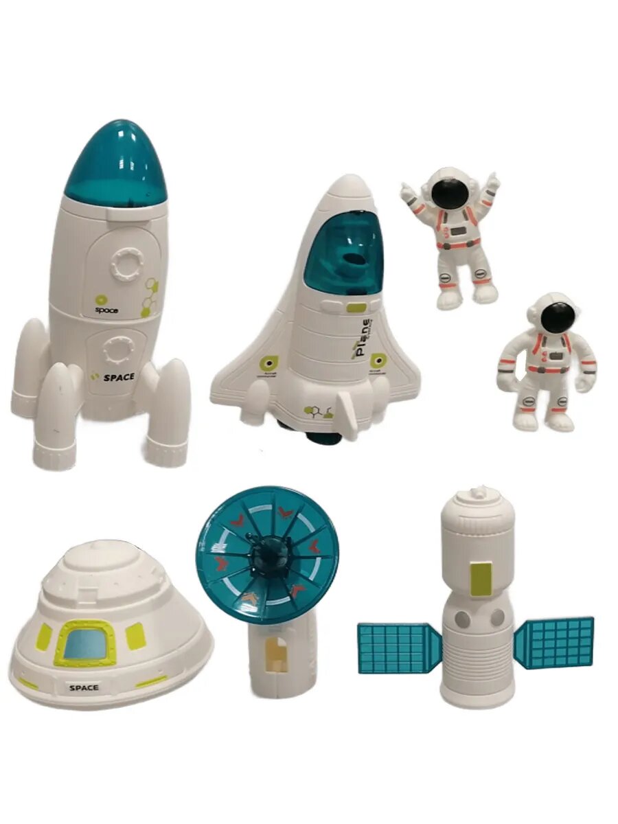 Детский игровой набор Космос с техникой и двумя фигурками космонавтами