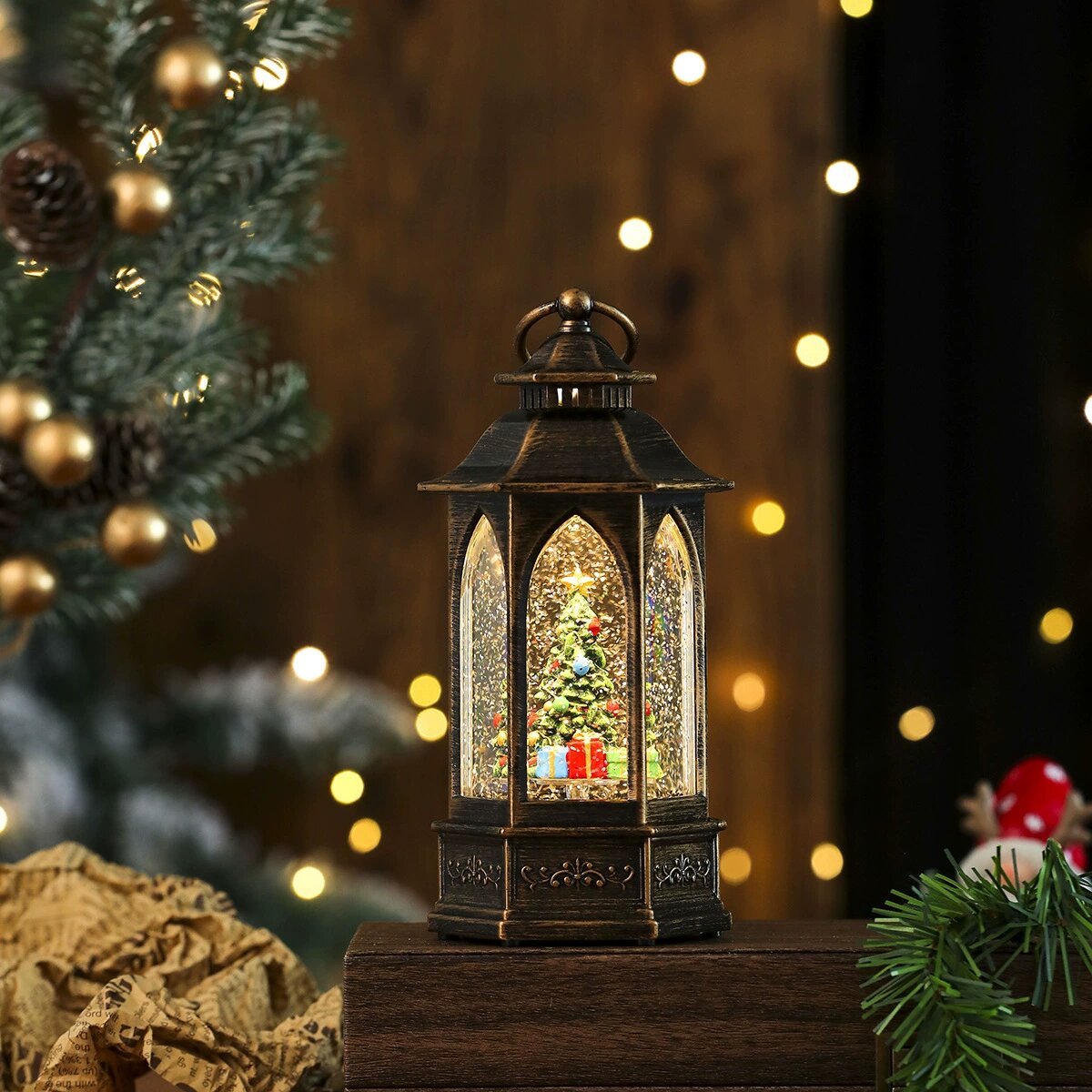 Cнежный шестиугольный масляный светильник