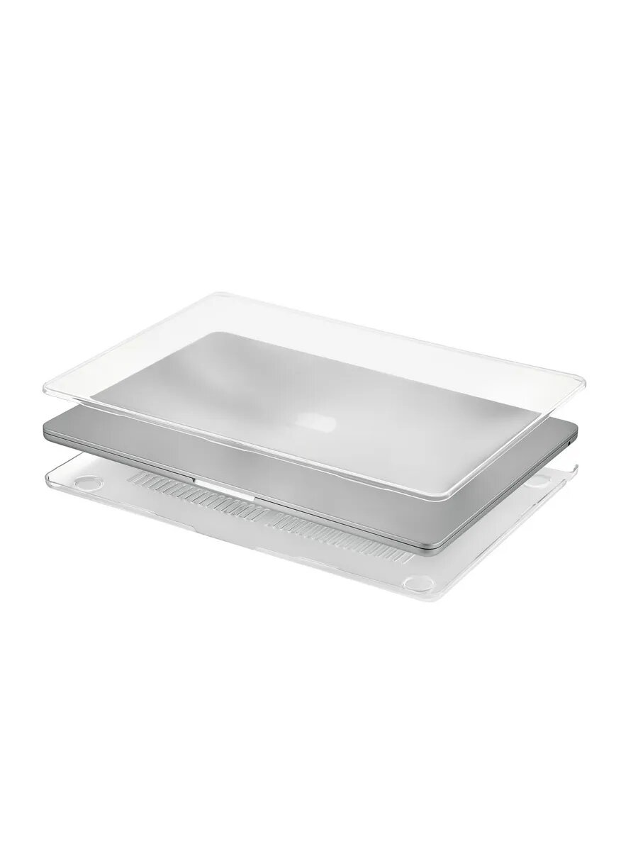 Чехол для MacBook Air 13" (M2 | M3 | M4) uBear Vision Case, прозрачный глянцевый — фото 1