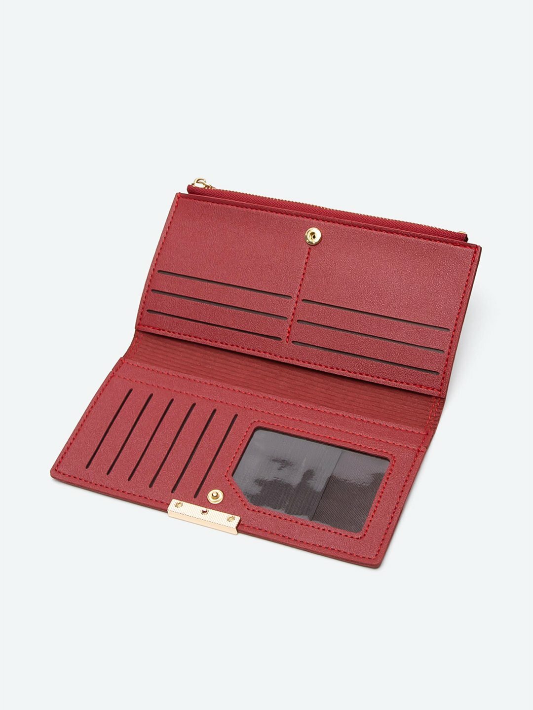 Кошелек , фактура зернистая, red — фото 1