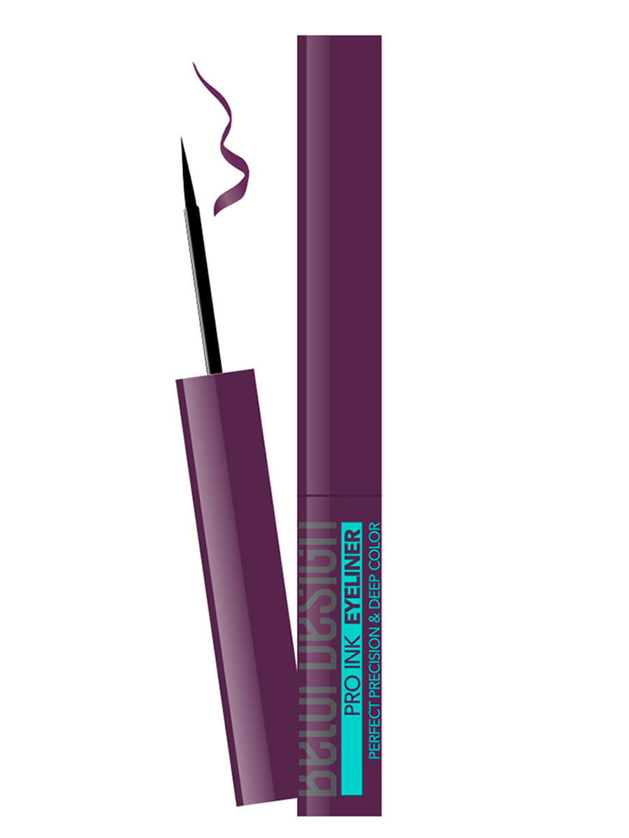 Подводка для глаз цветная Belor Design PRO INK тон 4 баклажан