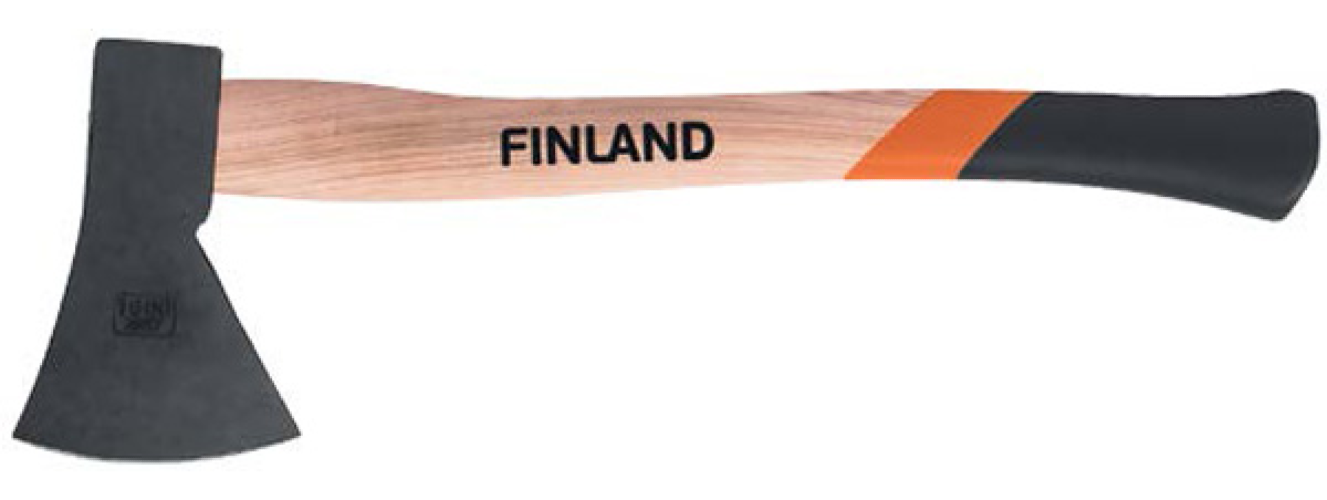 Топор Finland / Финланд 1722-800 кованый в сборе из стали и дерева длина 38.5см / ручной инструмент