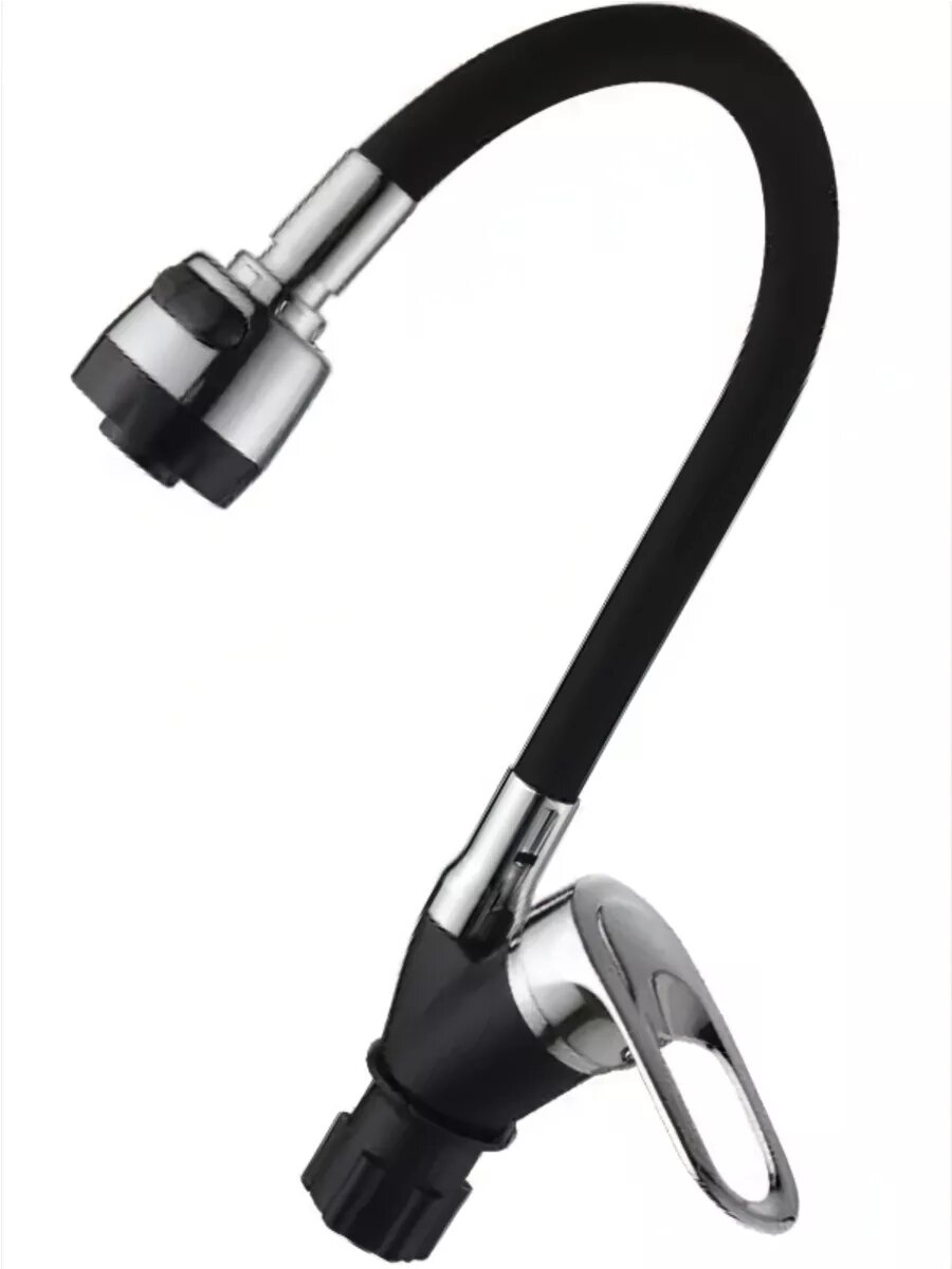 Смеситель для кухни ECONOCE серия 240 черный, Гибкий двухрежимный излив (EC0245BL)