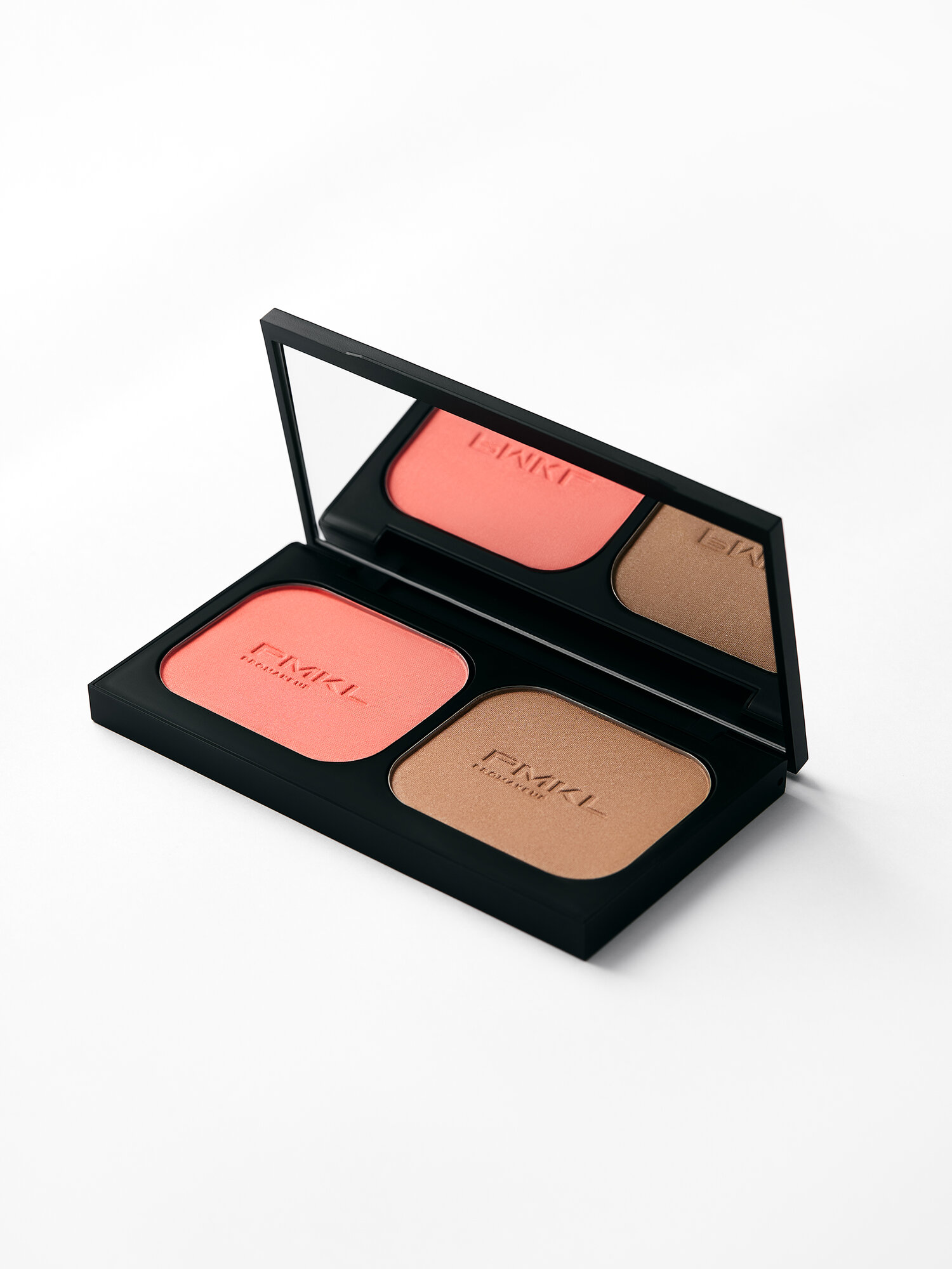 PMKL SUNSET face palette #02 коралловые румяна и темный бронзер — фото 1
