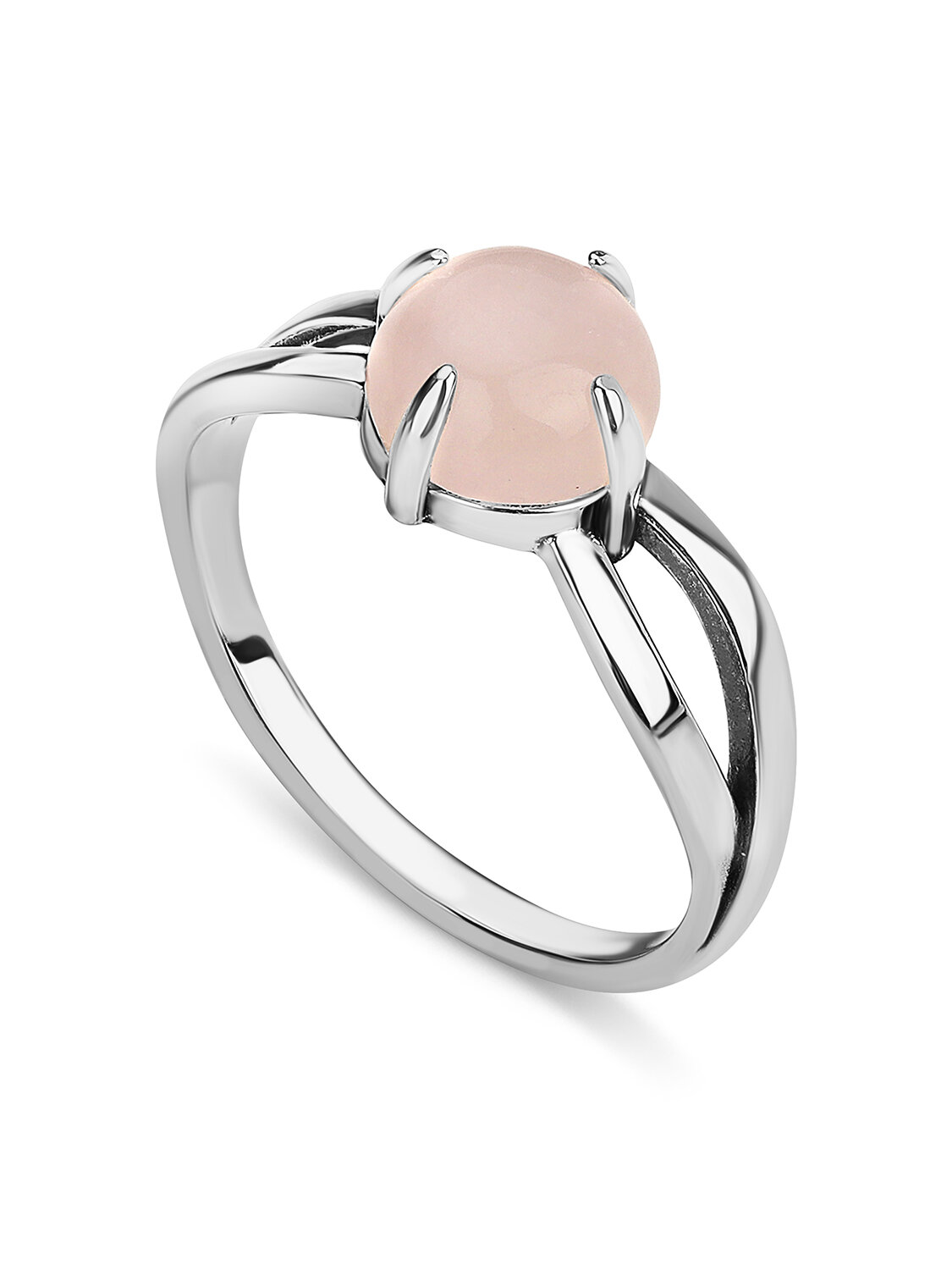 Кольцо Самородок, серебро, 925 проба, чернение, кварц