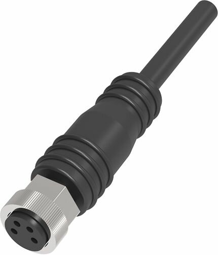 QE8-N4F2 Lanbao монтажный провод для датчика M8, мама, прямой, 4 pin, кабель 2M (YF8U14-020VA3XLEAX) — фото 1