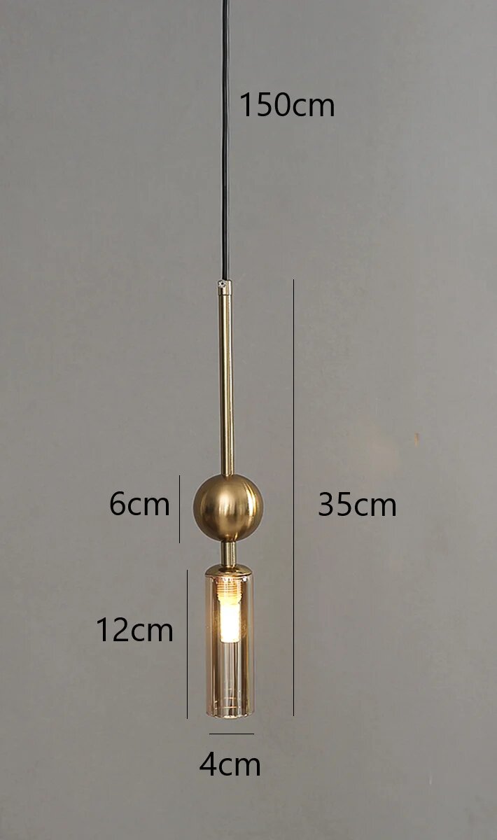 Подвесной светильник golden amber 150см