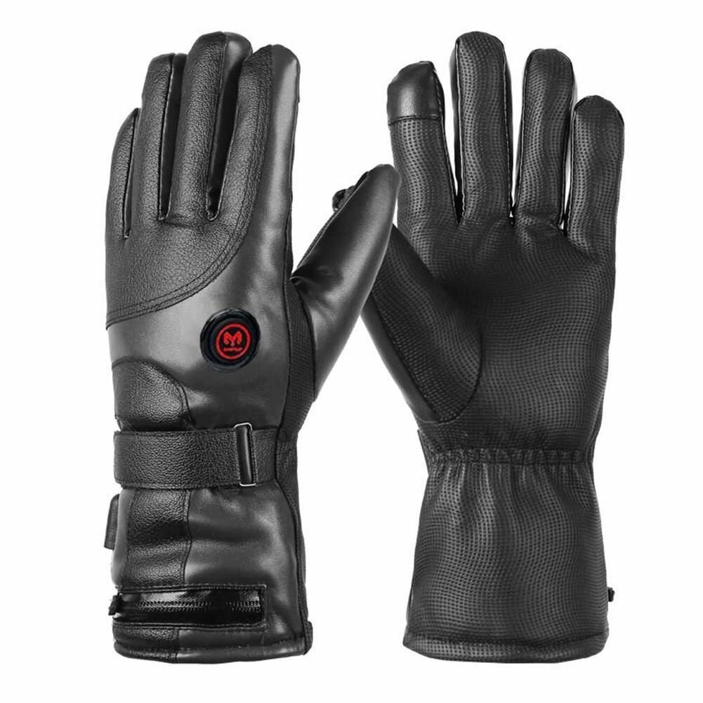 74В зимние велосипедные утеплённые электрические перчатки с литиевым аккумулятором и четырёхступенчатой регулировкой температуры