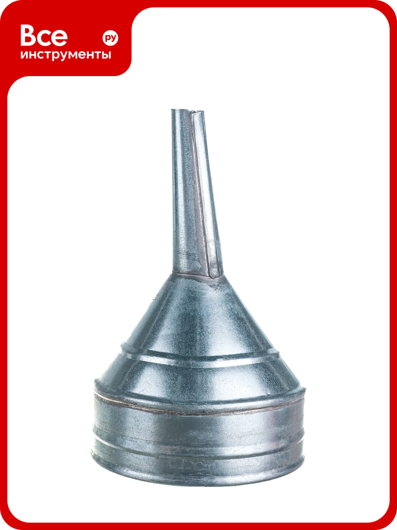 Прямая металлическая воронка TopAuto 150 мм ВМП150, серый, съемный, 25 мм