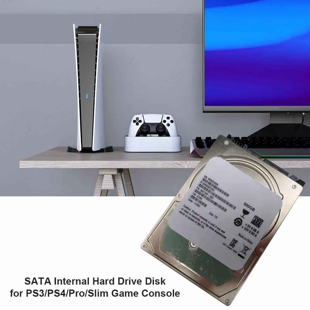 Внутренний HDD для PS4, 500 ГБ, интерфейс SATA