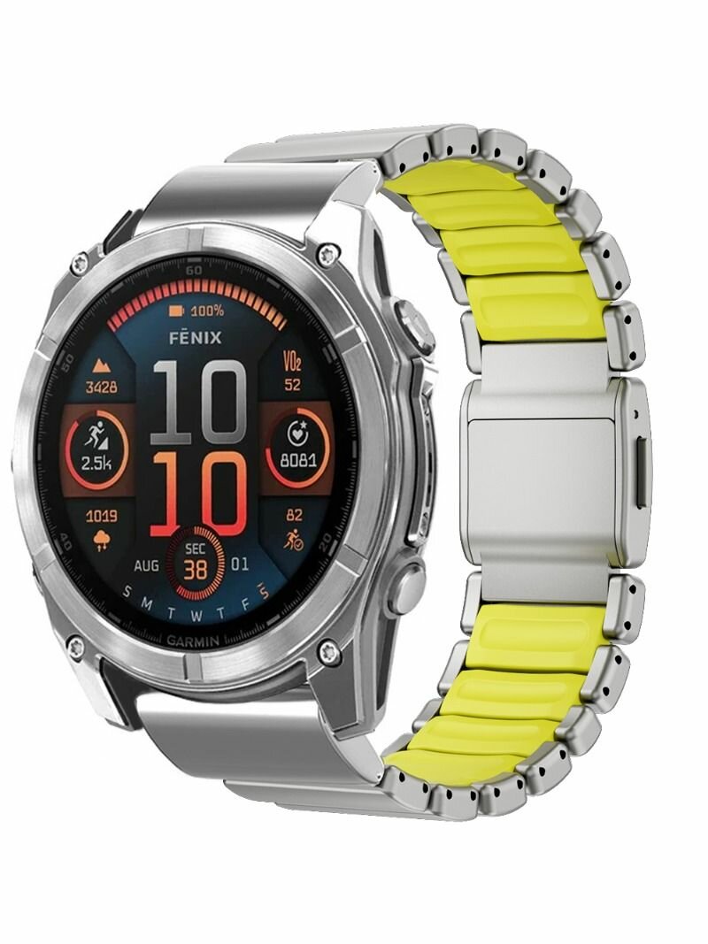 26мм титановая лента для Garmin Watch Fenix 8 7X Pro Tactix7 EPIX Pro 51мм Enduro 3 2X Instinct 3 2X 50мм быстрый ремень