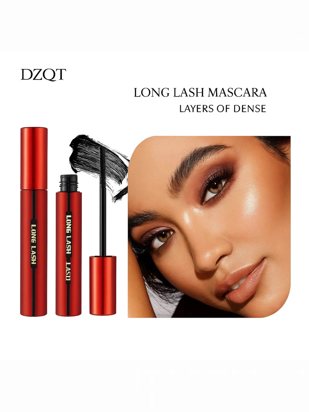 Тушь для ресниц Savdo Long Lash, водостойкая, чёрная, с эффектом накладных ресниц