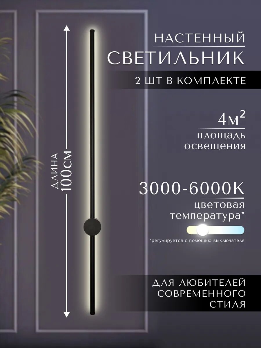 Настенный светильник бра 2 шт.