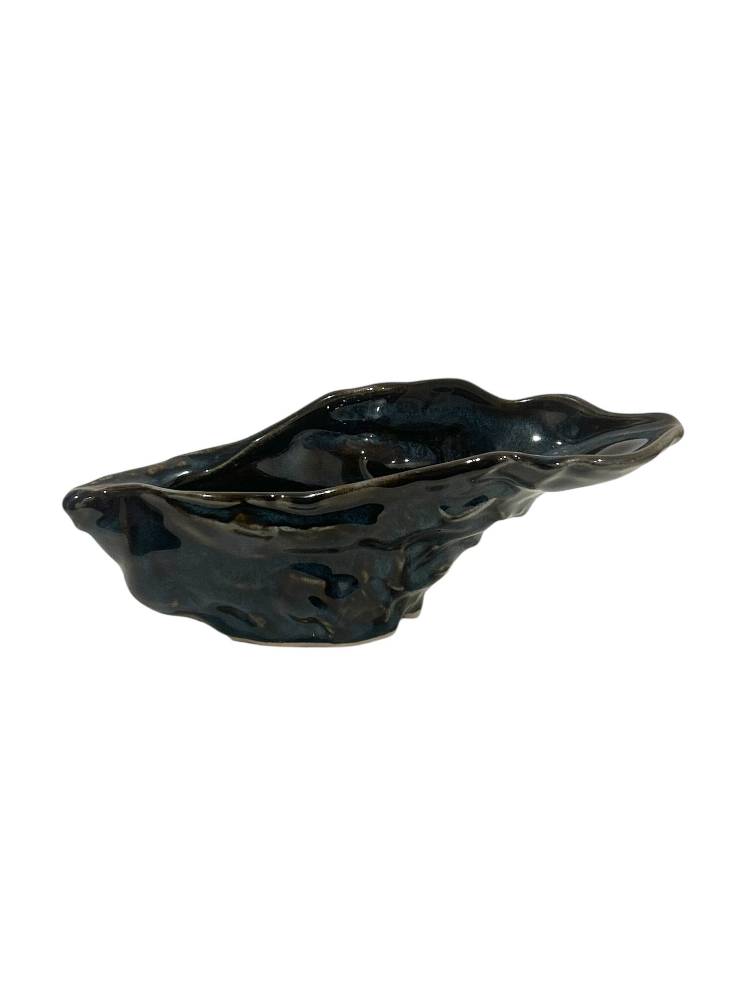 Соусник устрица ручной работы VELES «Полночь Волшебства», 150 мл, фарфор