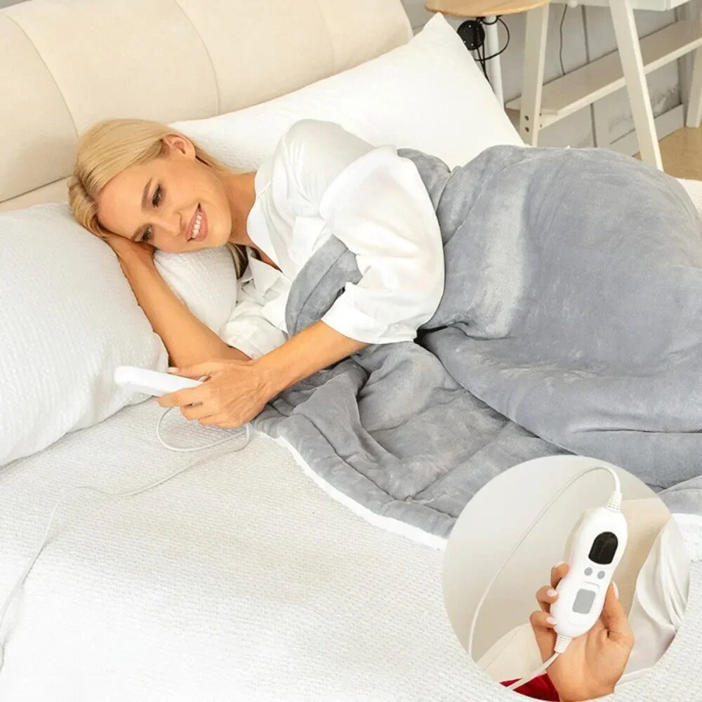 Изображение Теплое одеяло с подогревом Xiaomi, Серый