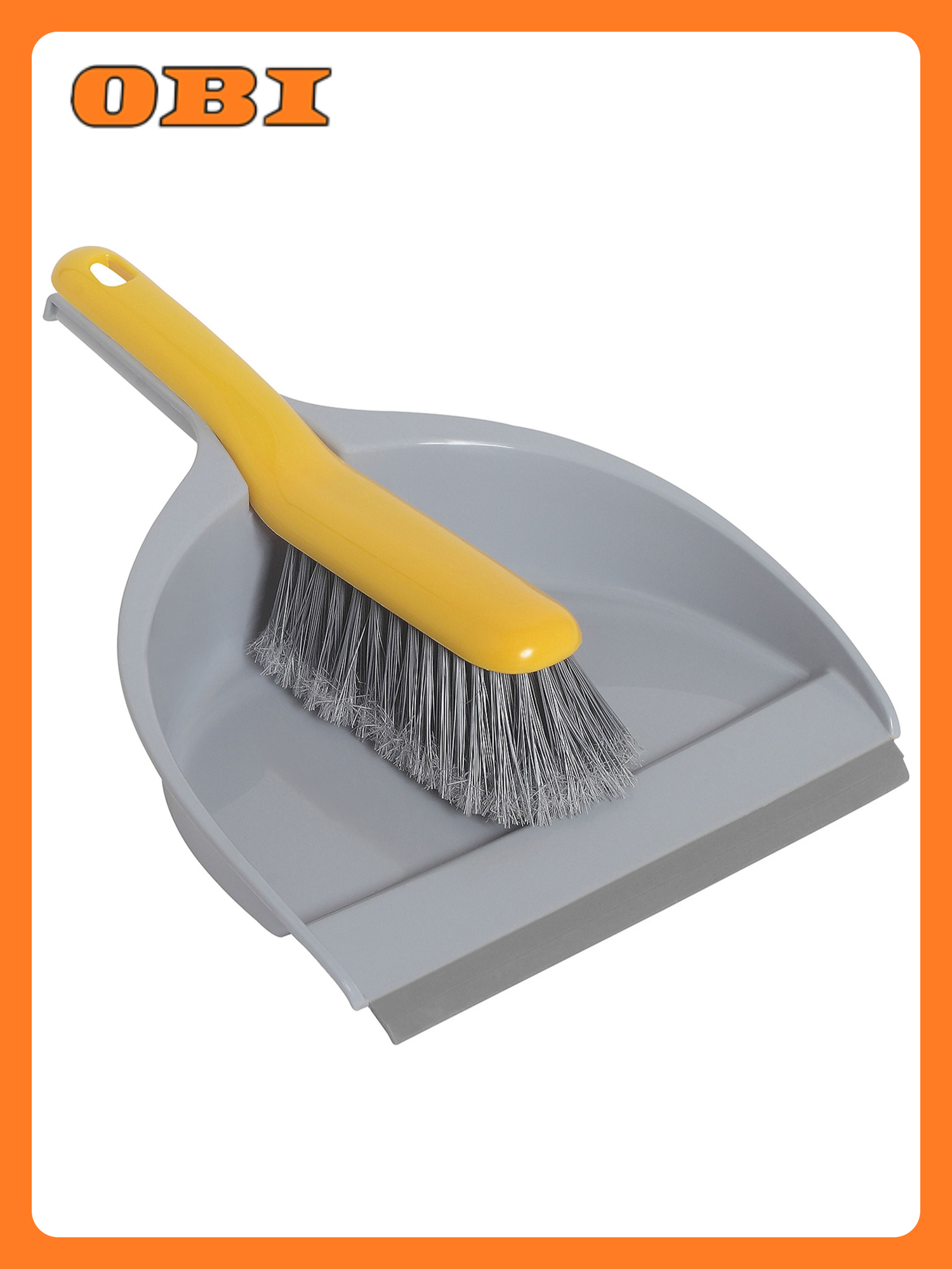 Совок пластиковый со щёткой