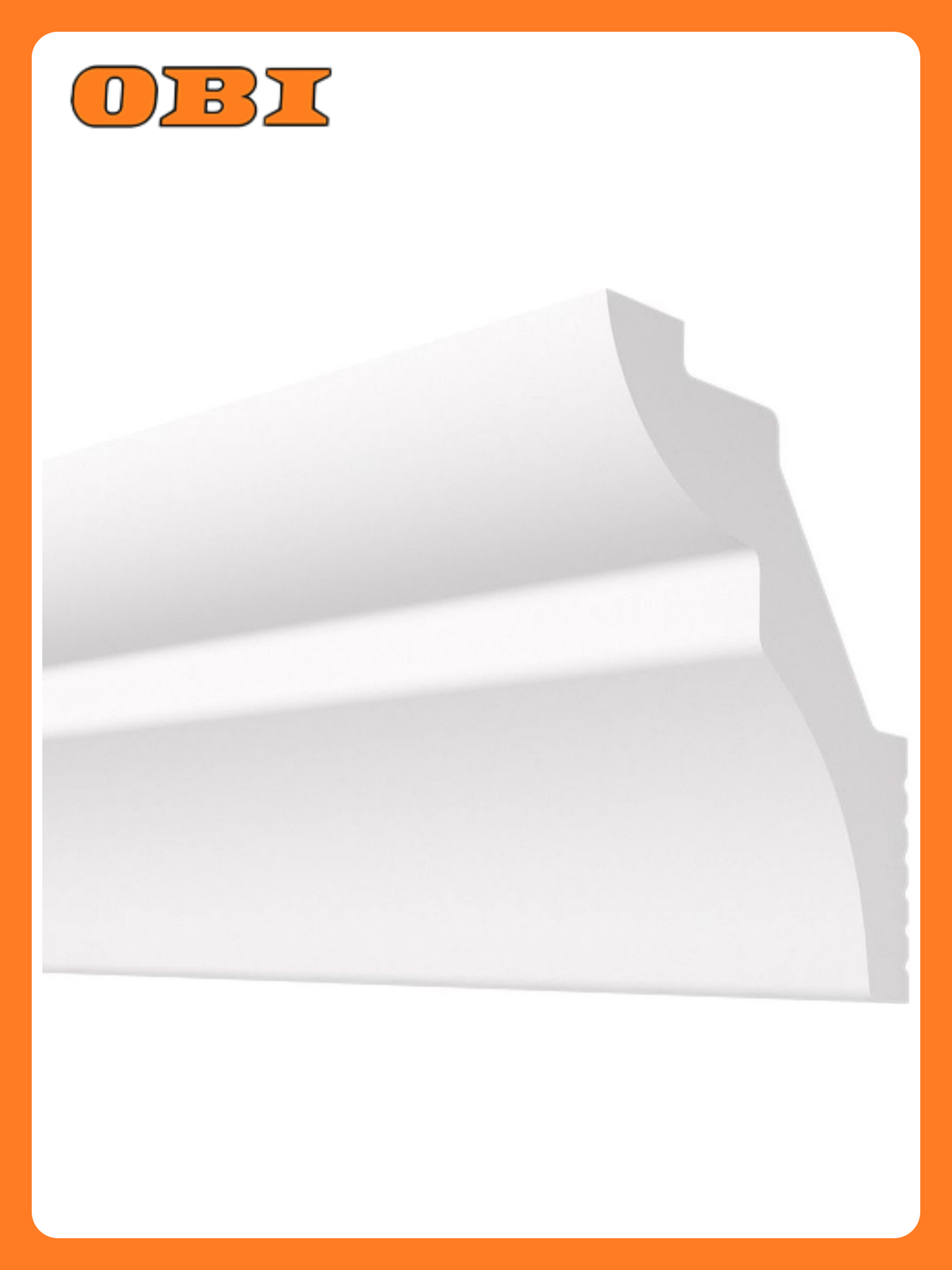 Плинтус потолочный плинтэкс H 40/50 SC белый 40x50 мм