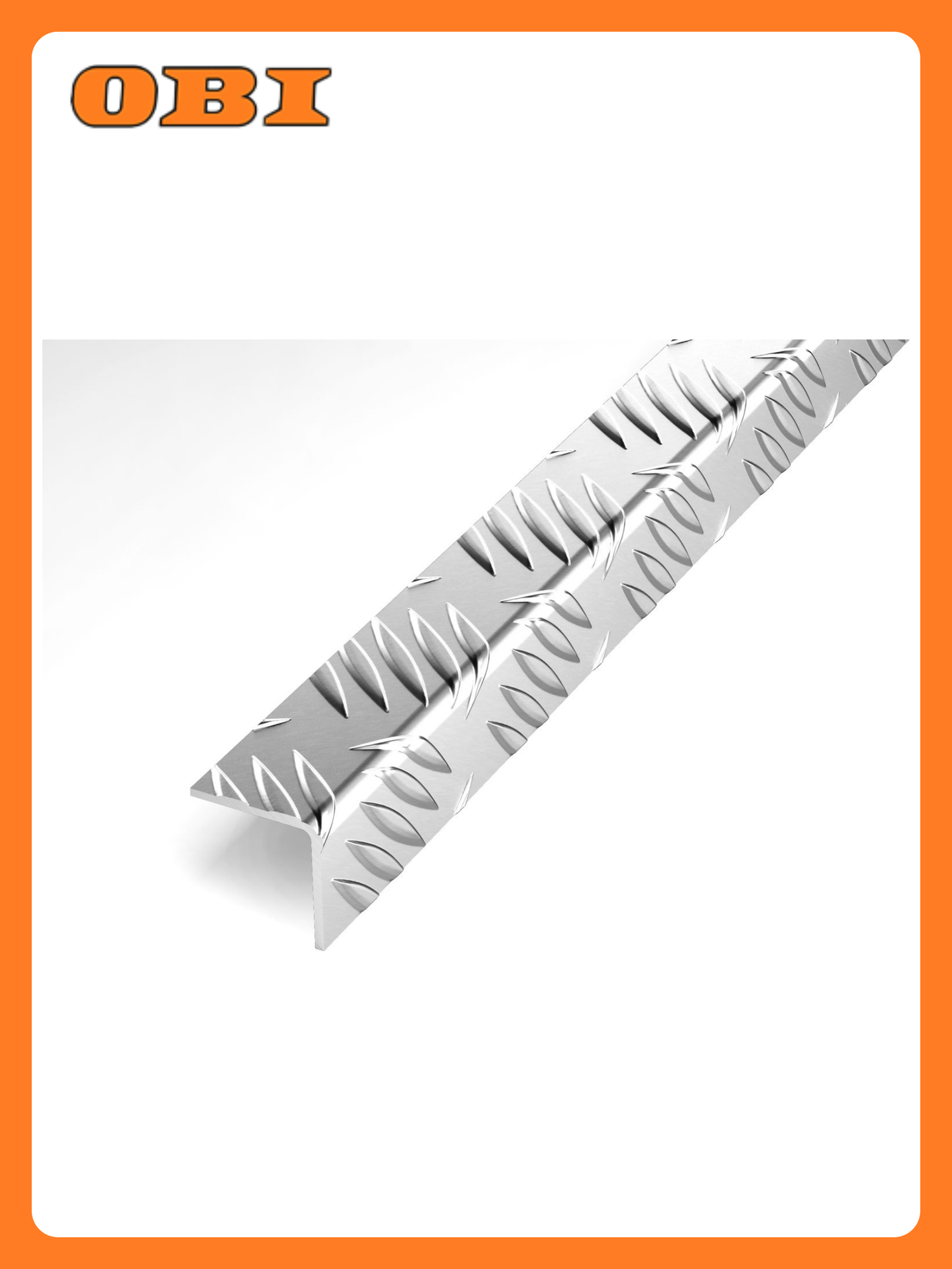 Уголок равнополочный Лука рифленый алюминиевый серебристый 2000x25x15мм