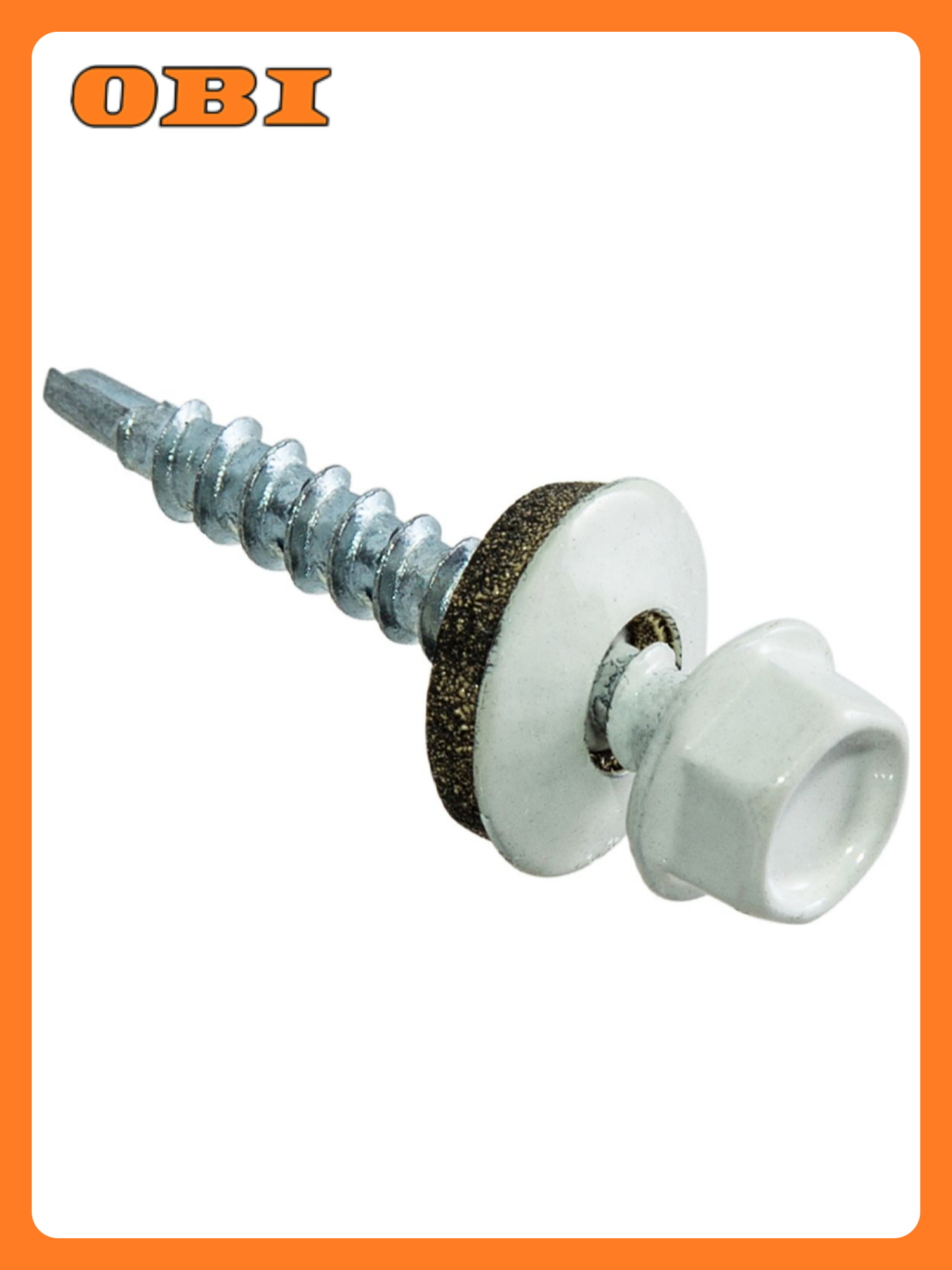 Саморезы Стройбат 48x35 мм шестигранные кровельные белые 250 шт