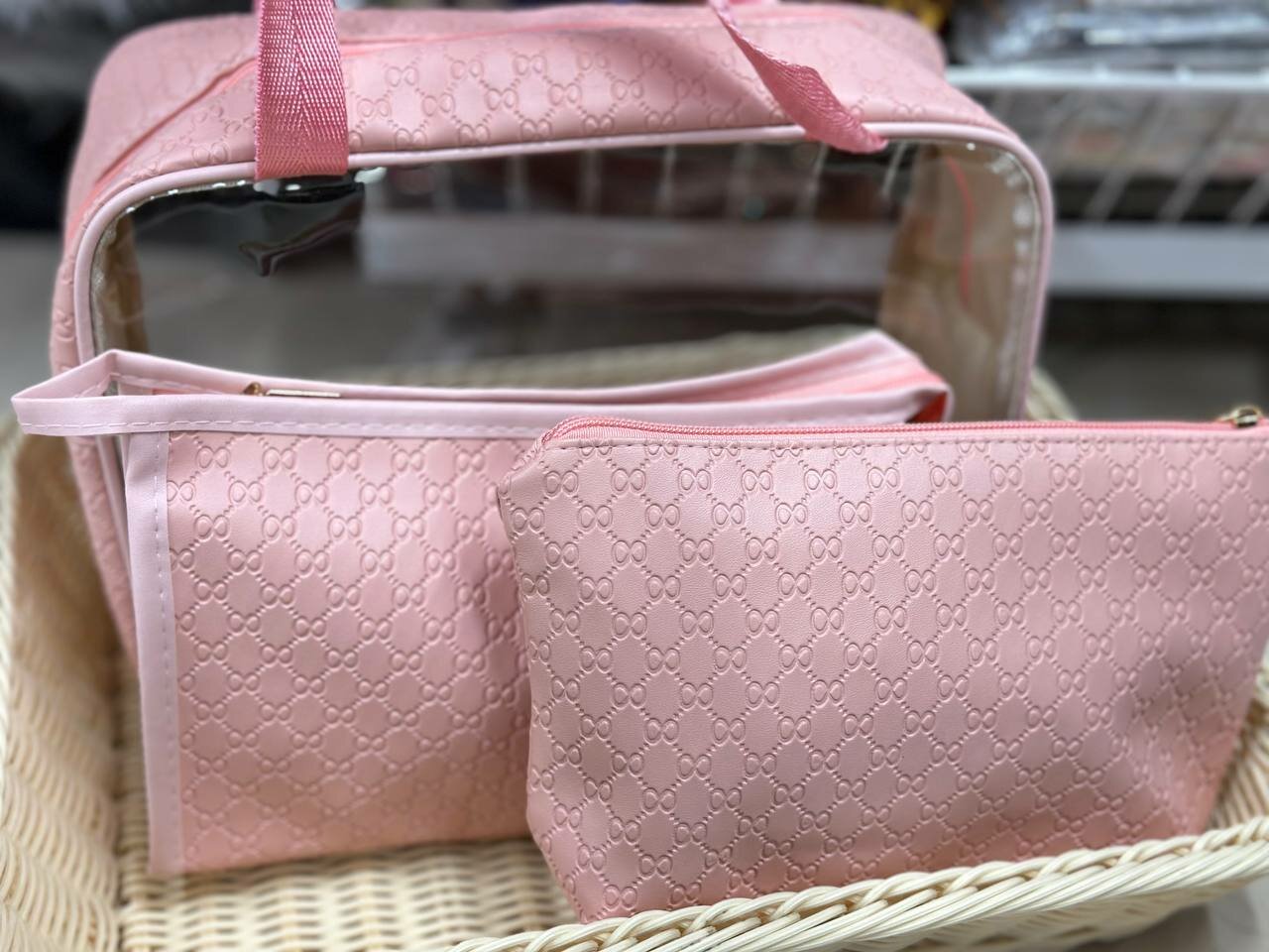 Косметичка ширина: 20 см., высота: 16 см., длина: 20 см., , розовый, — фото 1