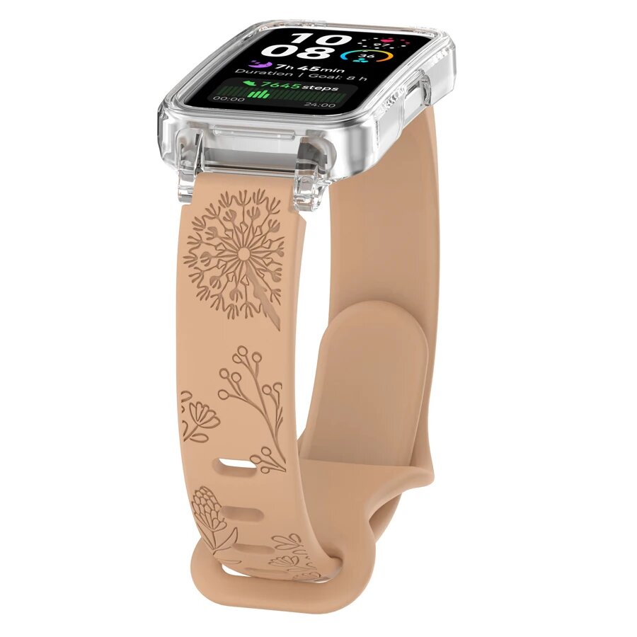 Ремешок для Huawei Band 8 9 10 ATOPKEY Бежевый, Milk Tea