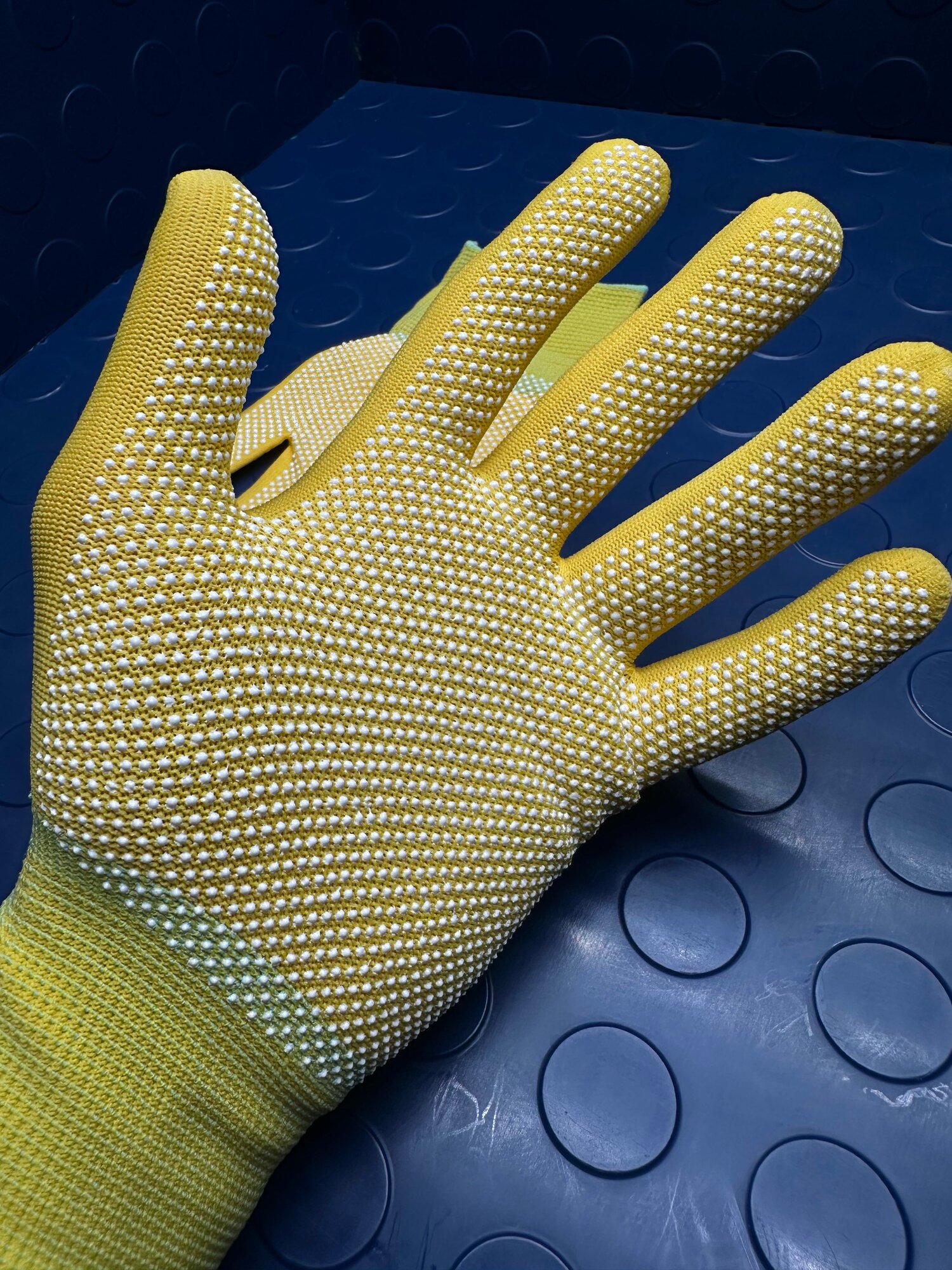 Чёткие перчатки 5 пар, M, жёлтые — фото 1