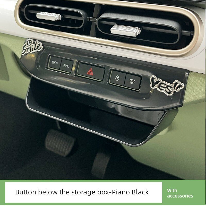 Организатор для кнопок панели приборов Panda MINI 2025 с отделением и аксессуарами - черный автомобильный аксессуар для
