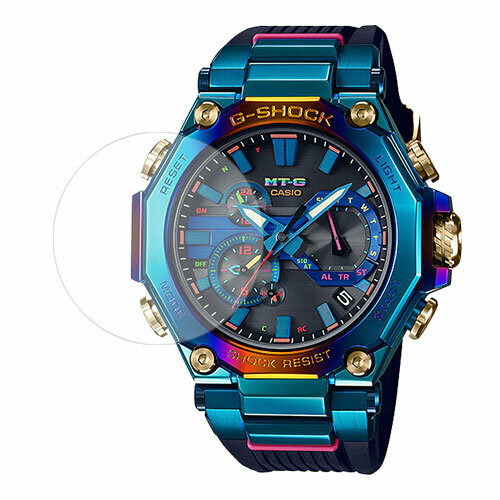 Скрин Мобайл защитный экран для часов Casio MTG-B2000PH-2A из гидрогелевая плёнка прозрачная