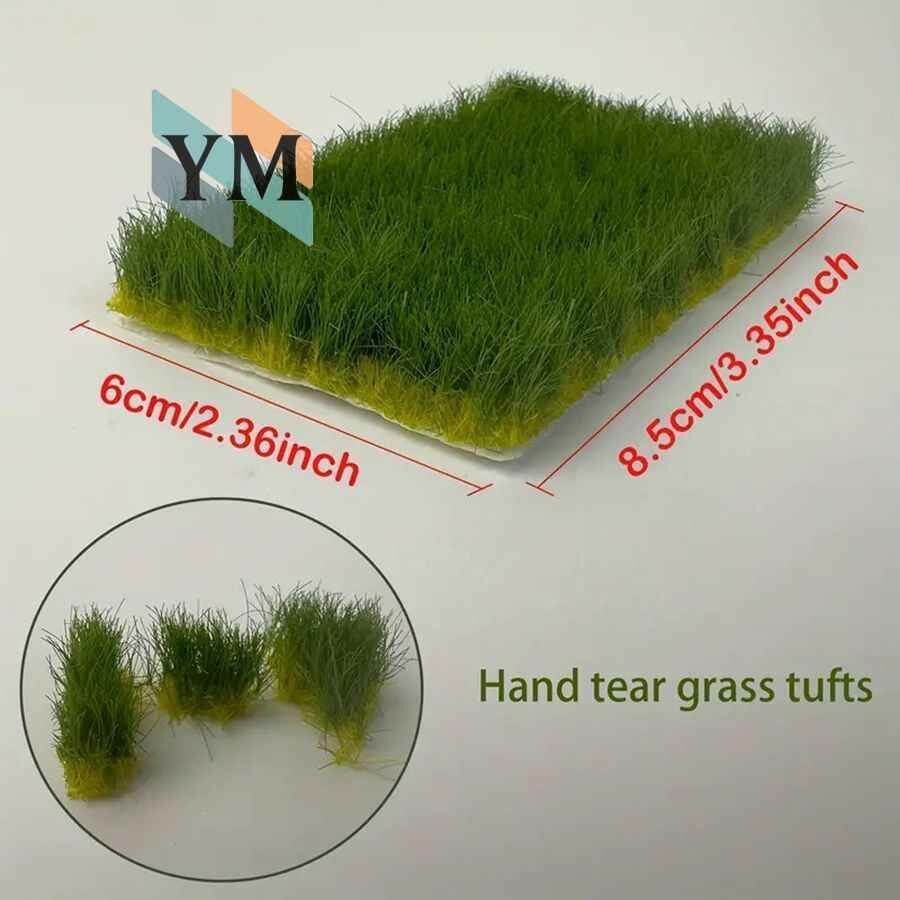 Искусственная трава для макетов и песочниц зелёный газон высотой 12 мм универсальный ландшафтный материал для железных дорог архитектуры и домашнего декора 1 шт
