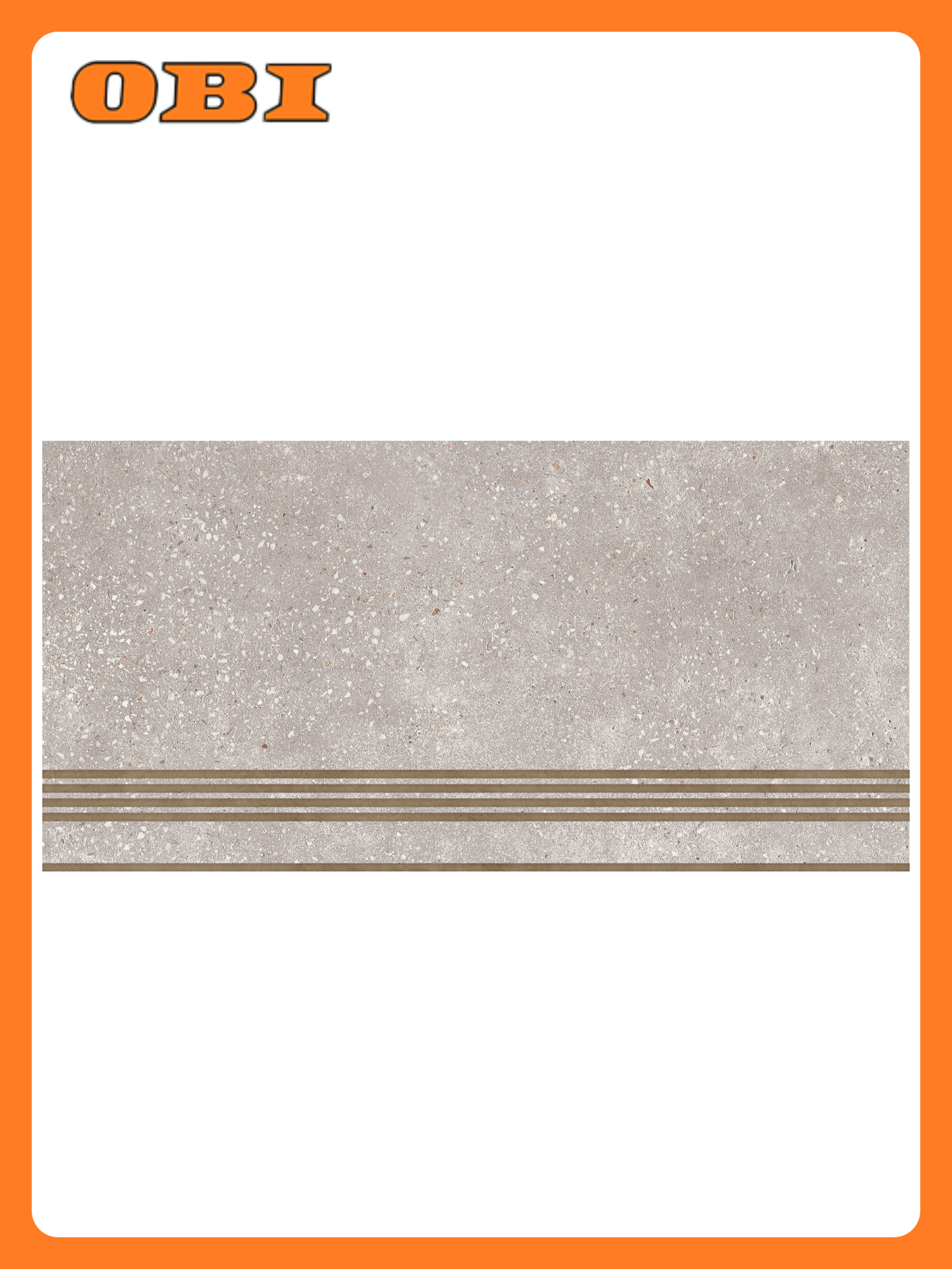 Ступень Керамическая Global Tile Coral Rock серый 30X60 см