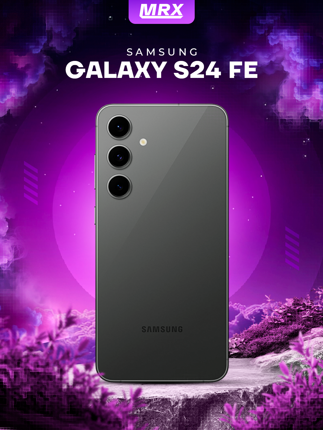 Смартфон Samsung Galaxy S24 FE 5G, 50 МП, 120 Гц, гарантия , 8/256 ГБ GRAPHITE