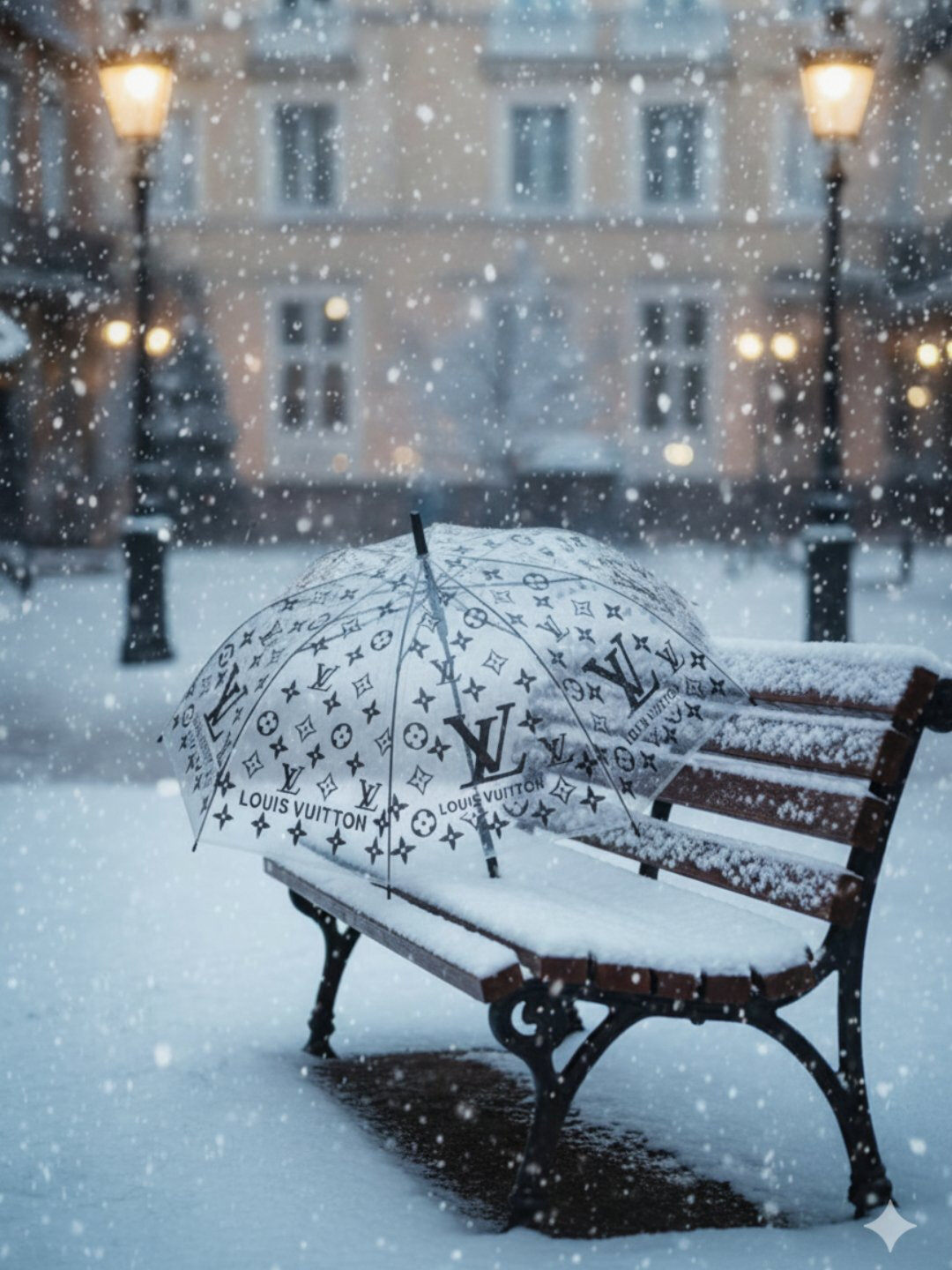 Зонт-трость , белый — фото 1