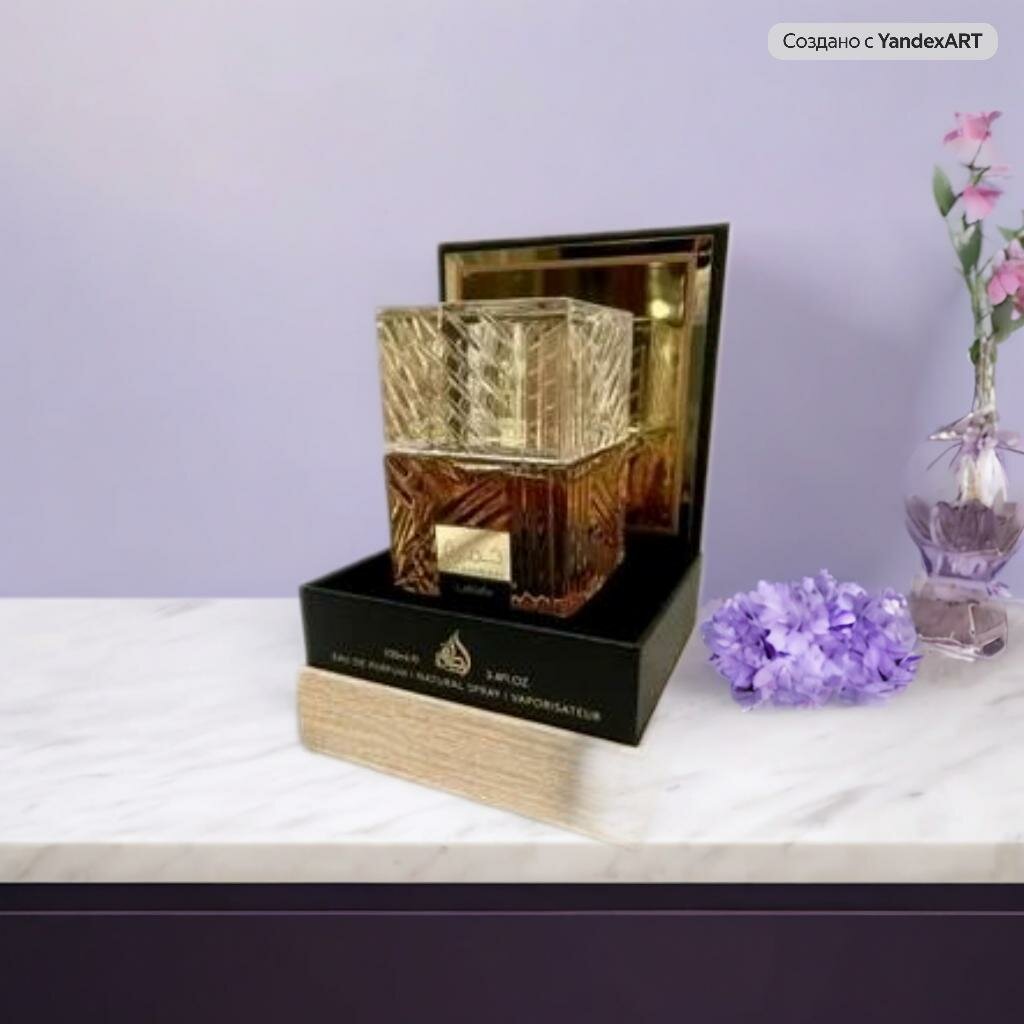 Lattafa Khamrah Eau de Parfum 100 мл – арабские унисекс-духи, стойкий, сладкий и теплый аромат