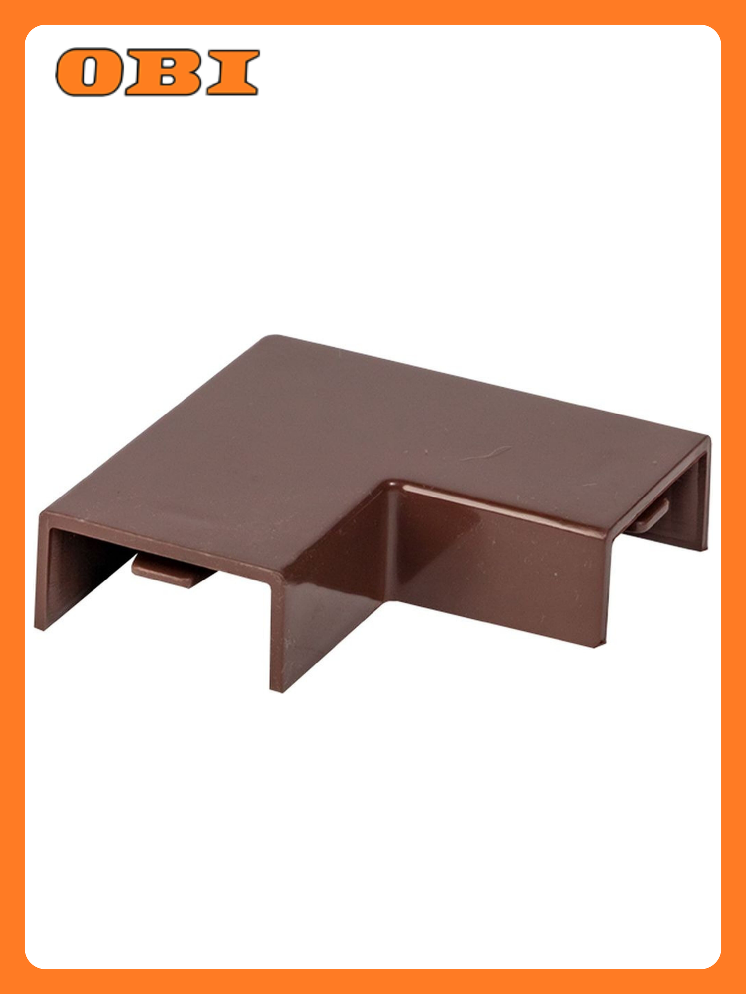 Поворот EKF PROxima для кабель-канала пластик цвет коричневый 20x10 мм