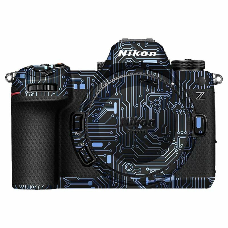 Защитная пленка с электронным узором синего цвета для корпуса камеры Nikon Z6 III, материал 3M, полное покрытие,