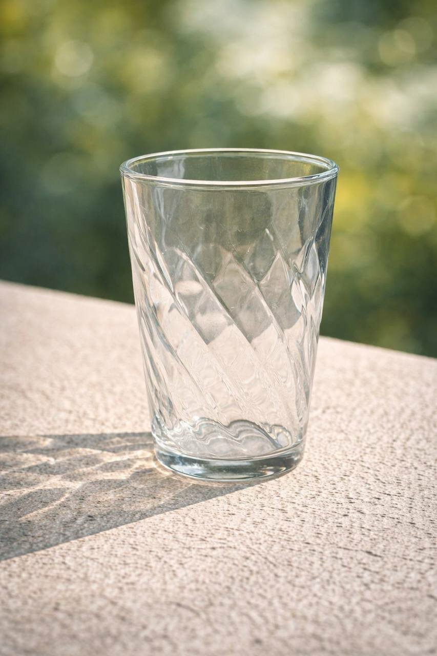 Стекляный стакан со спиральным рельефом highball (хайбол) 300мл