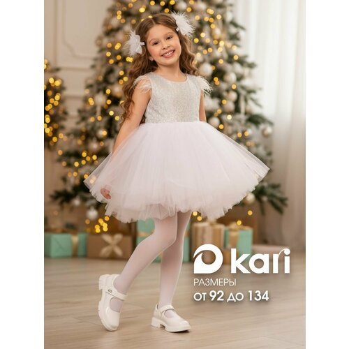 фото Платье kari kids весна-лето 2026, размер 2-3, серебряный