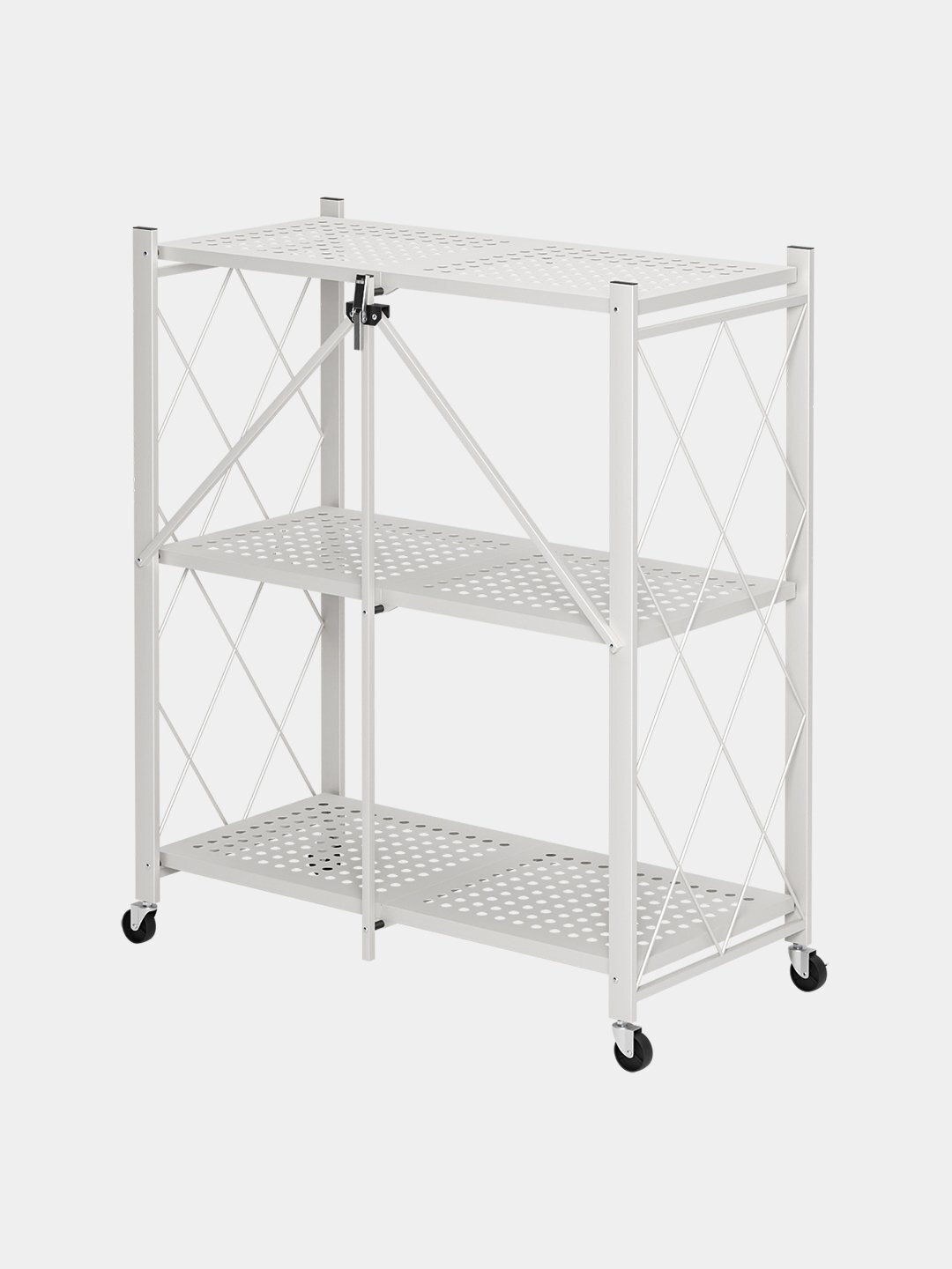 Стеллаж, напольный, складной, на колесах, для дома и офиса, с 3/4/5 полками